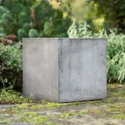 Square Terrace Planter - Weathered Cement -Plants Shop pr2000048722 card6 lg