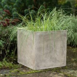 New Release 5 Square Terrace Planter - Weathered Cream