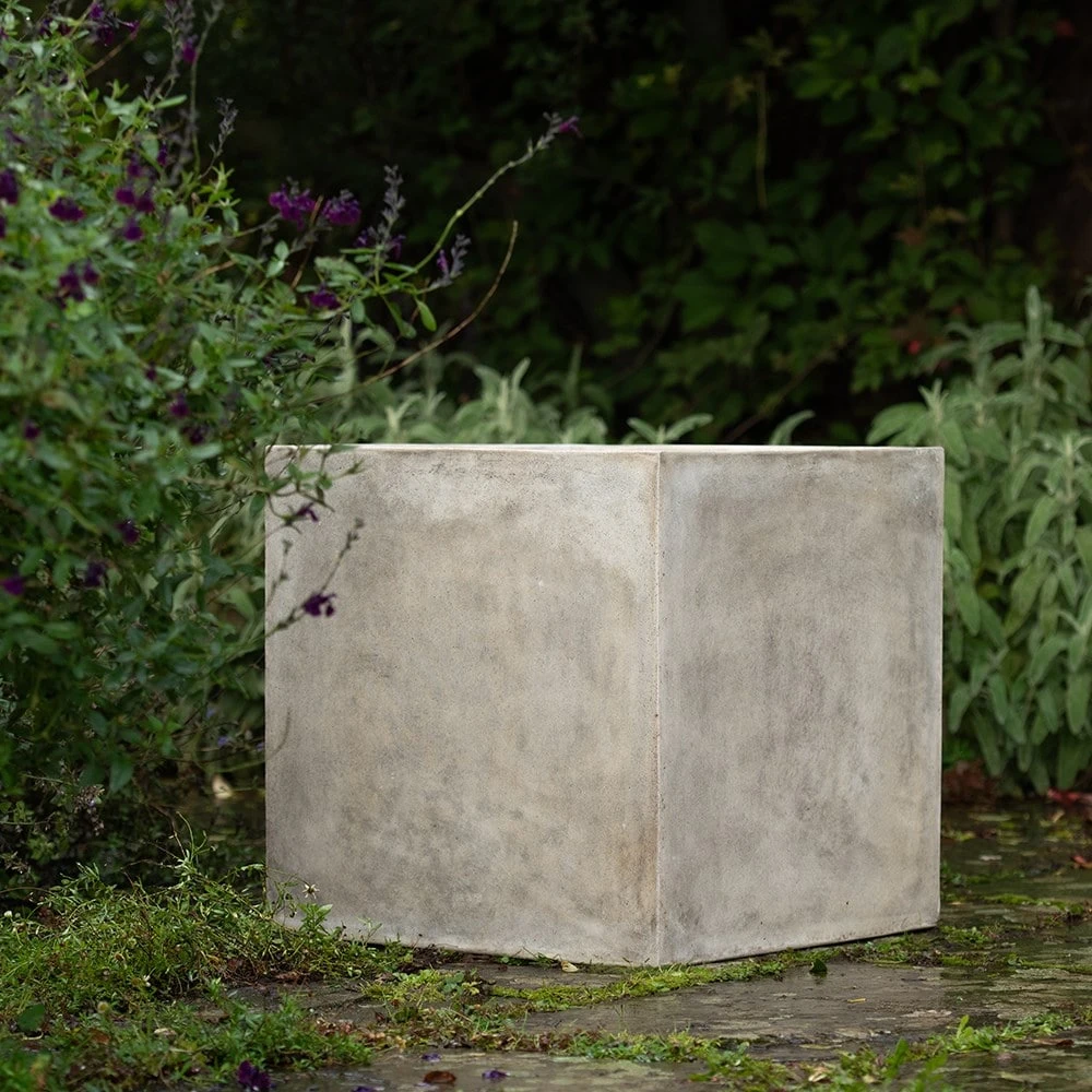 Square Terrace Planter - Weathered Cream 2 Square Terrace Planter - Weathered Cream - Image 2