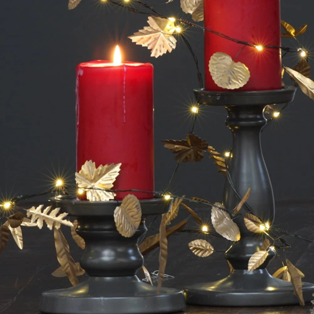 Gold Autumn Leaves Indoor Outdoor Battery Lights 4 Gold Autumn Leaves Indoor Outdoor Battery Lights - Image 4